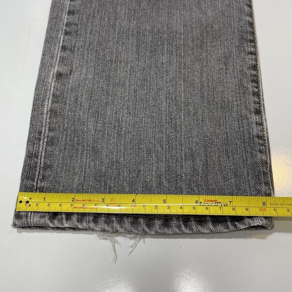 Levis 501 Denim Jeans Mens 34x30 Black Straight Leg Button Fly Red Tab Classic - Picture 4 of 11